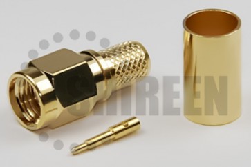 SMA Male Connector For RG8x / LMR240 / LMR240UF / RFC240 / RFC240UF cables