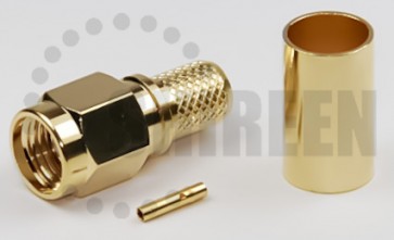 SMA Male Reverse Polarity Straight Connector For RG8x / LMR240 / LMR240UF / RFC240 / RFC240UF cables