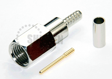 FME Male (Plug) Connector for RG316 / RG174A-U / LMR100A / RFC100A cables