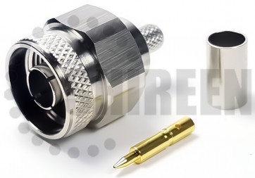 Type N Male Connector For RG8x / LMR240 / LMR240UF / RFC240 / RFC240UF cables