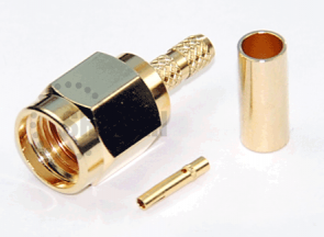 SMA Male Reverse Polarity Connector For RG316 / RG174A-U / LMR100A / RFC100A cables
