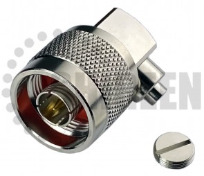 Type N Male Right Angle Connector For RG402 cables