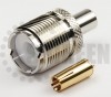 SO239 Female Straight Solder Type Connector For RG58 / RG142 / RG223 / RG400 / LMR195 / RFC195 cables