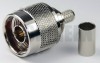 Type N Male Captivated Center PIN Connector for RG8x / LMR240 / LMR240UF / RFC240 / RFC240UF cables